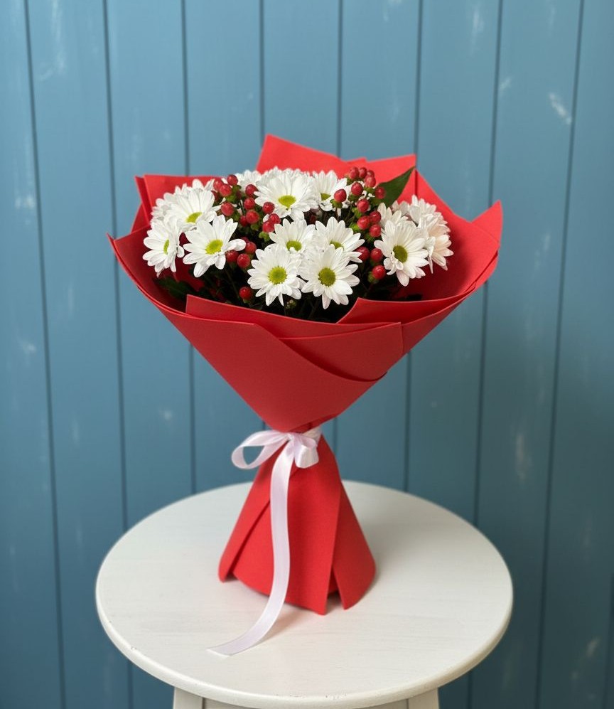 Букет цветов из: Хризантемы в Моздоке