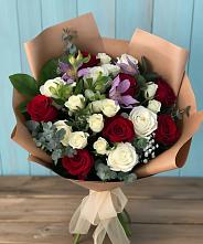 Букет цветов из:  Розы и Альстромерии в Моздоке