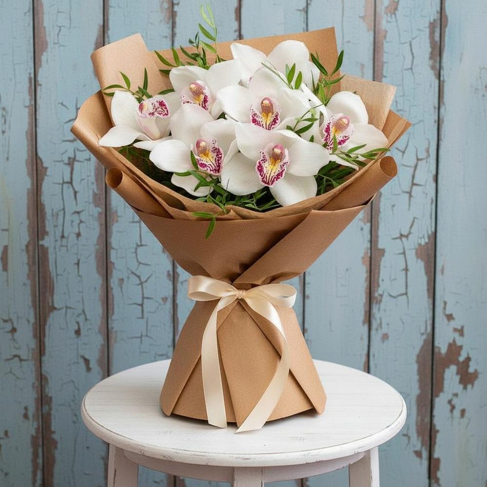 Букет цветов из: Орхидеи и Розы в Моздоке
