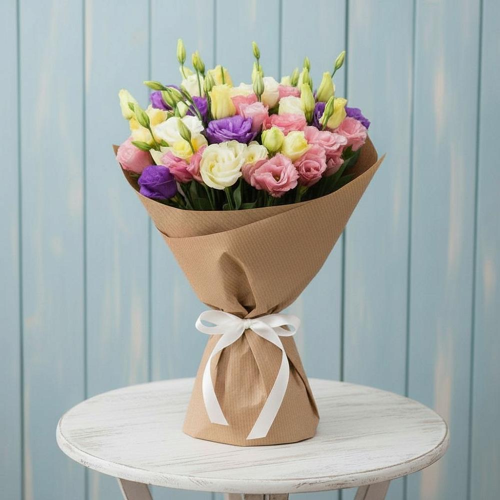 Букет цветов из: Лизиантусы в Моздоке