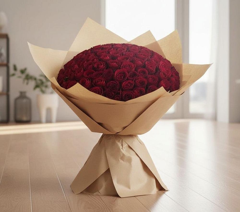 Букет 101 Красная роза в Моздоке