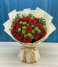 Букет цветов из:  Розы и Хризантемы в Моздоке