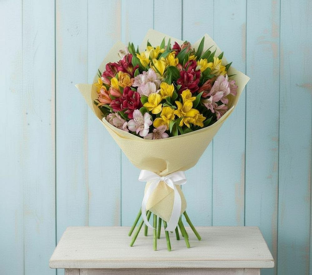 Букет цветов из: Альстромерии в Моздоке