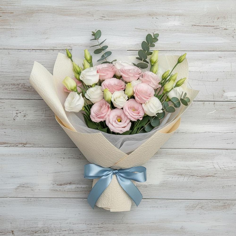 Букет цветов из: Лизиантусы в Моздоке